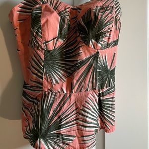 Peplum top, resort/beach/summer wear.